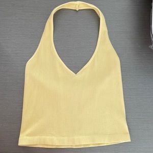 Full Tilt Yellow Halter Tank